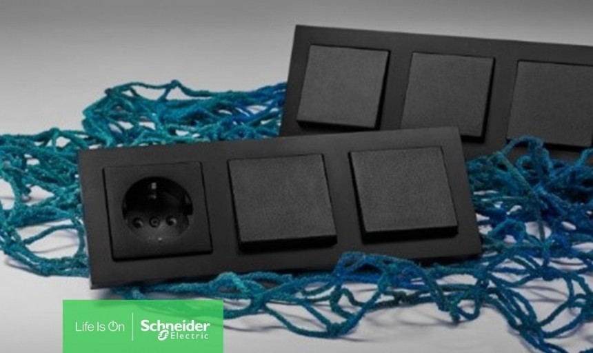 Schneider Electric starts making sockets and switches from old fishing nets