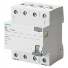 5SV4642-0 - Differential switch, 4-pole, Type AC, In: 25 A, 300 mA, Un AC: 400 V - Siemens - 0