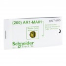 AR1MA011 - Marker, Linergy TR cable ends, yellow, clipin type, character 1, Numeric, set of 200 - Schneider Electric - 0