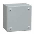 NSYSBM151512 - Metal industrial box plain door H150xW150xD120 IP66 IK10 RAL 7035 - Schneider Electric - 0