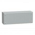 NSYSBM154012 - Metal industrial box plain door H150xW400xD120 IP66 IK10 RAL 7035 - Schneider Electric - 0