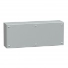 NSYSBM205012 - Metal industrial box plain door H200xW500xD120 IP66 IK10 RAL 7035 - Schneider Electric - 0