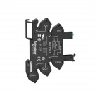 RSLZRA1 - Socket equipped with LED and protection circuit, Harmony, for RSL1 relays, spring terminals, 12...24V AC DC - Schneider Electric - 2