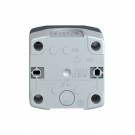 XALD01 - Empty enclosure, Harmony XALD, XALK, plastic, dark grey lid, for push button 22mm, 1 cut out - Schneider Electric - 6