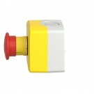 XALK1781H29 - Harmony, Control station, plastic, yellow, 1 red mushroom head push button Ø40, emergency stop turn to release, 1 NC, legend holder EMERGENCY STOP - Schneider Electric - 5