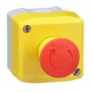 XALK178EH7 - Harmony, Control station, plastic, yellow, 1 red mushroom head push button Ø40, emergency stop turn to release 1NO + 1 NC, unmarked, UL/CSA certified - Schneider Electric - 0