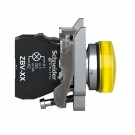 XB4BVM5 - Pilot light, Harmony XB4,metal, orange, 22mm, universal LED, plain lens, 230...240V AC - Schneider Electric - 5