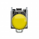 XB4BVM5 - Pilot light, Harmony XB4,metal, orange, 22mm, universal LED, plain lens, 230...240V AC - Schneider Electric - 4