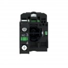 XB5AA21 - Push button, Harmony XB5, plastic, flush, black, 22mm, spring return, unmarked, 1NO - Schneider Electric - 4