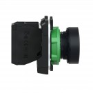 XB5AA21 - Push button, Harmony XB5, plastic, flush, black, 22mm, spring return, unmarked, 1NO - Schneider Electric - 1