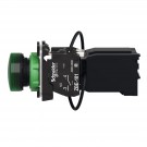 XB5AV5B3 - Pilot light, Harmony XB5, XB4, green complete 22 mm plain lens with integral LED 400 V - Schneider Electric - 3