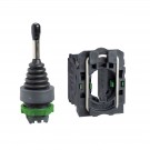 XD5PA12 - Joystick controller, Harmony XB5, 22mm, 2 direction, stay put, 1NO per direction - Schneider Electric - 0