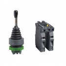 XD5PA14 - Joystick controller, Harmony XB5, 22mm, 4 direction, stay put, 1NO per direction - Schneider Electric - 0