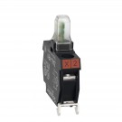ZALVB3 - Harmony XALD, XALK, Light block for head 22, green, integral LED, mounting in back of enclosure, sc - Schneider Electric - 2