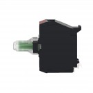 ZALVB3 - Harmony XALD, XALK, Light block for head 22, green, integral LED, mounting in back of enclosure, sc - Schneider Electric - 4
