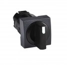 ZB6CD22 - Head for selector switch, Harmony XB6, black square  16 2 position stay put - Schneider Electric - 0