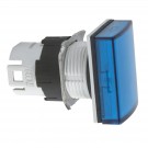 ZB6DV6 - Head for pilot light, Harmony XB6, rectangular blue  16 integral LED - Schneider Electric - 0