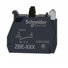ZBE1016 - Harmony XB4, Single contact block, silver alloy, gold flashed, screw clamp terminal, 1 NO - Schneider Electric - 3
