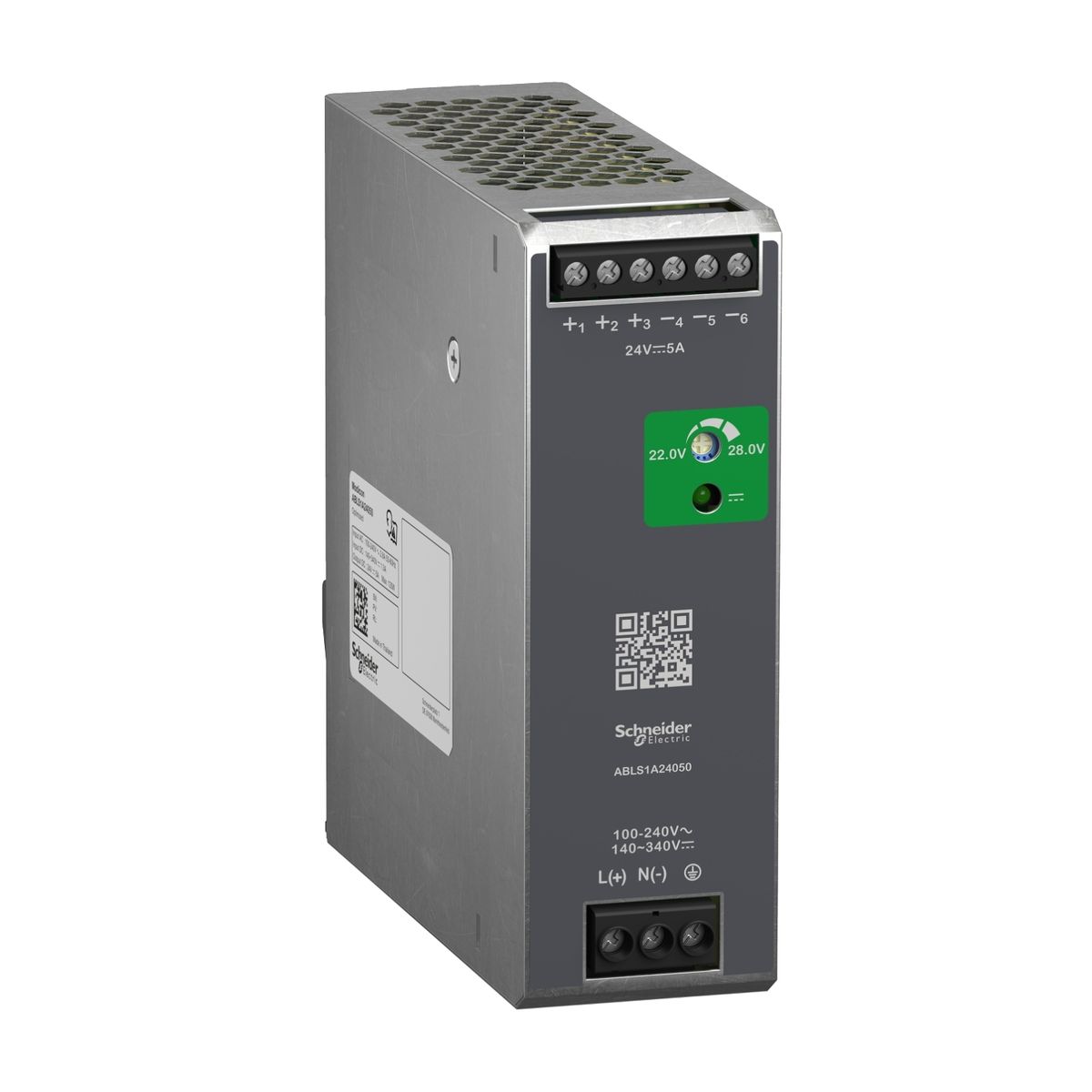ABLS1A24050 - Modicon ABL - switching power supply - 5A - 100 to 240Vac single/two-phase - 24Vdc - Schneider Electric - 0