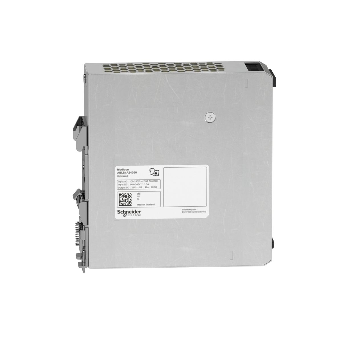 ABLS1A24050 - Modicon ABL - switching power supply - 5A - 100 to 240Vac single/two-phase - 24Vdc - Schneider Electric - 4
