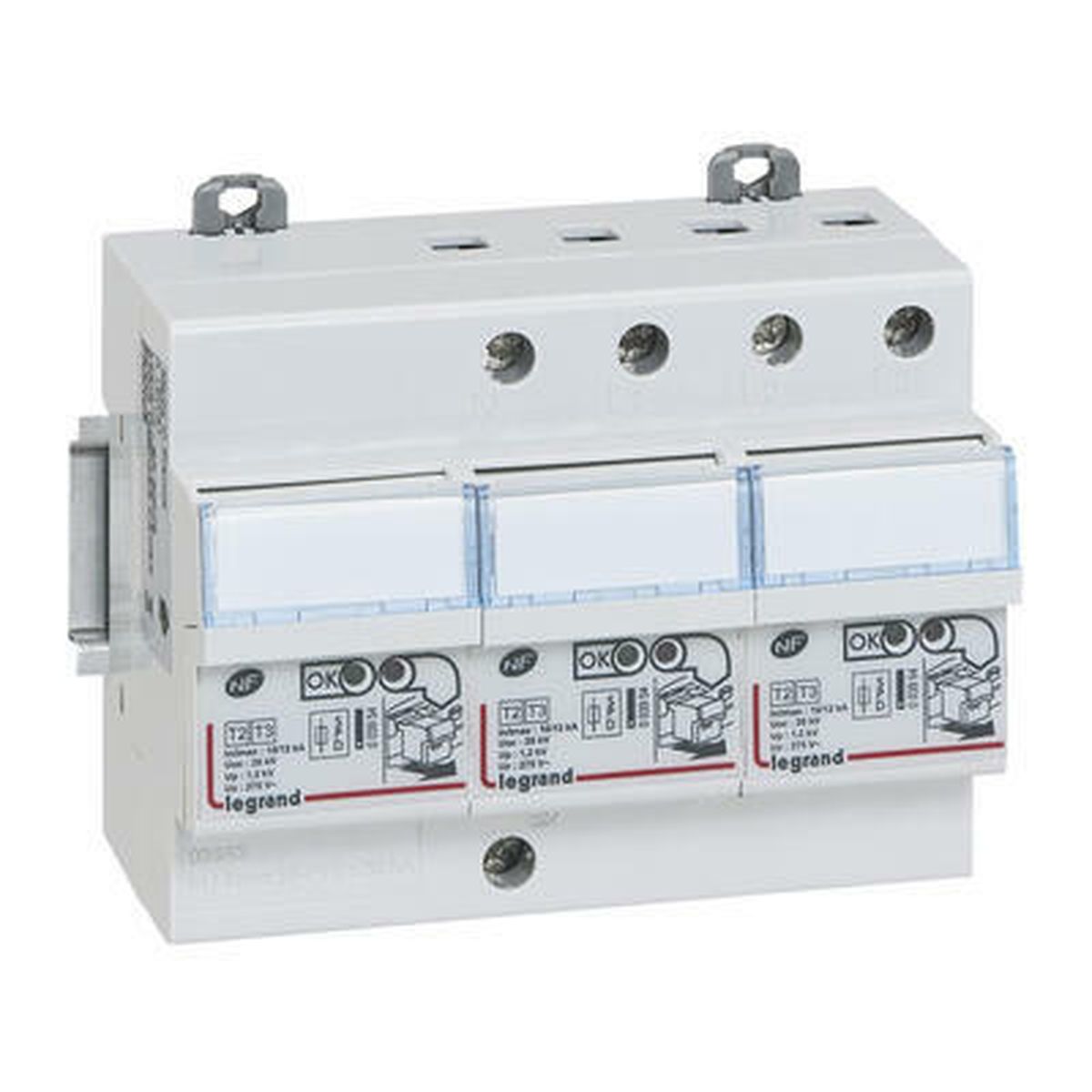 003953 - Self-protected and withdrawable four-pole surge arrester type 2 12kA 230V - Legrand - 0
